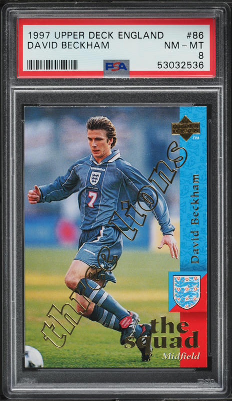 1997 Merlin's Premier Gold 98 Golden Moments David Beckham #G1 PSA