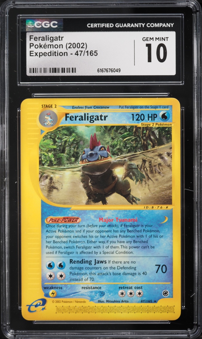 2002 Pokemon Expedition Feraligatr #47 CGC 10 GEM MINT