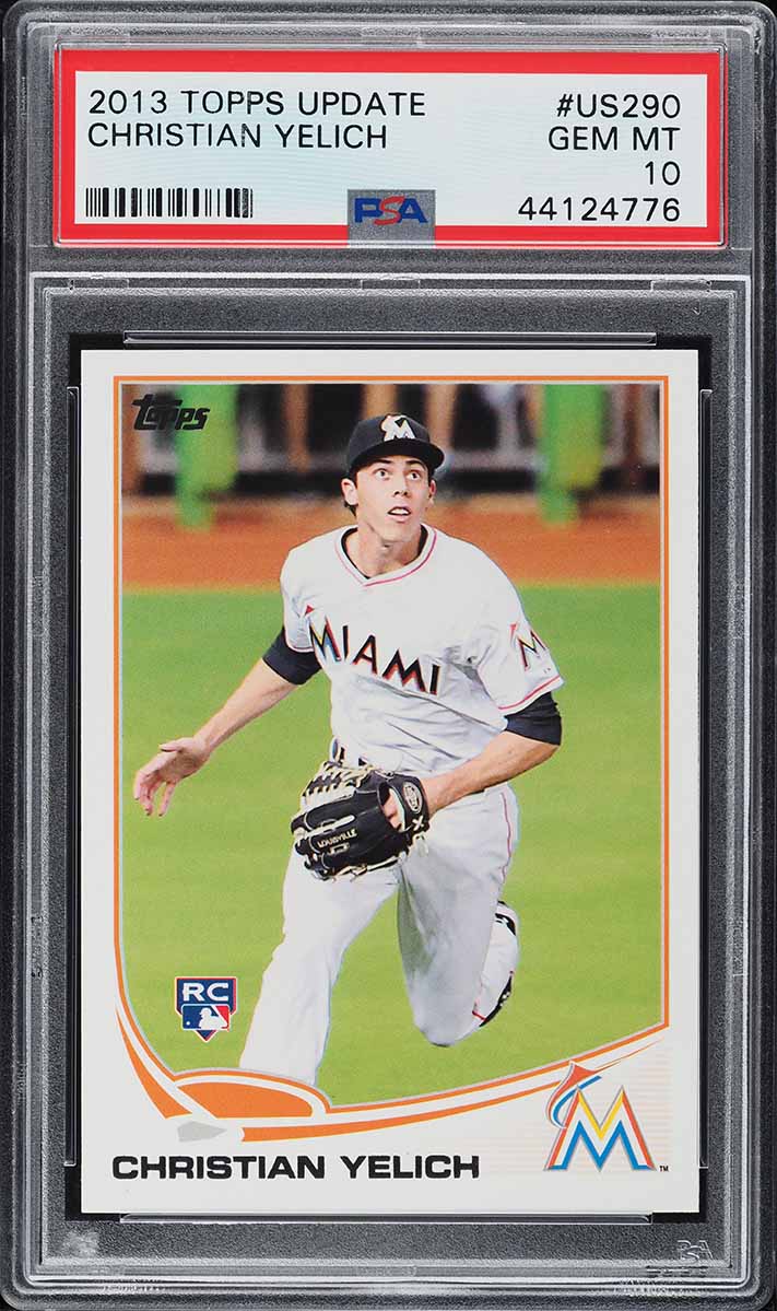 2013 Topps Update Christian Yelich ROOKIE #US290 PSA 10 GEM MINT