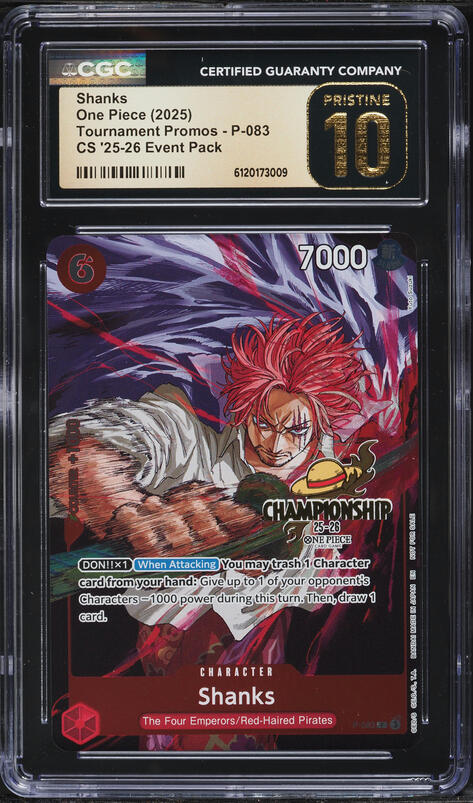 2025 One Piece Promo PSA Magazine Shanks #OP09-001 CGC 10 GEM MINT