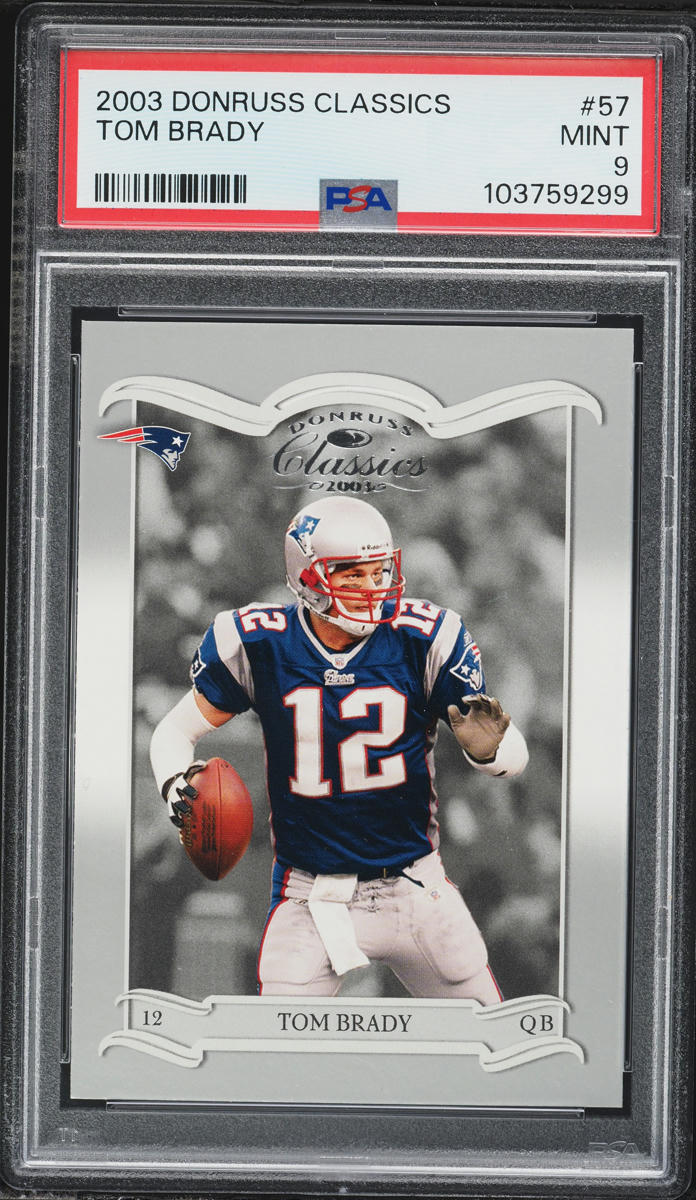 2003 Donruss Classics Tom Brady #57 PSA 9 MINT