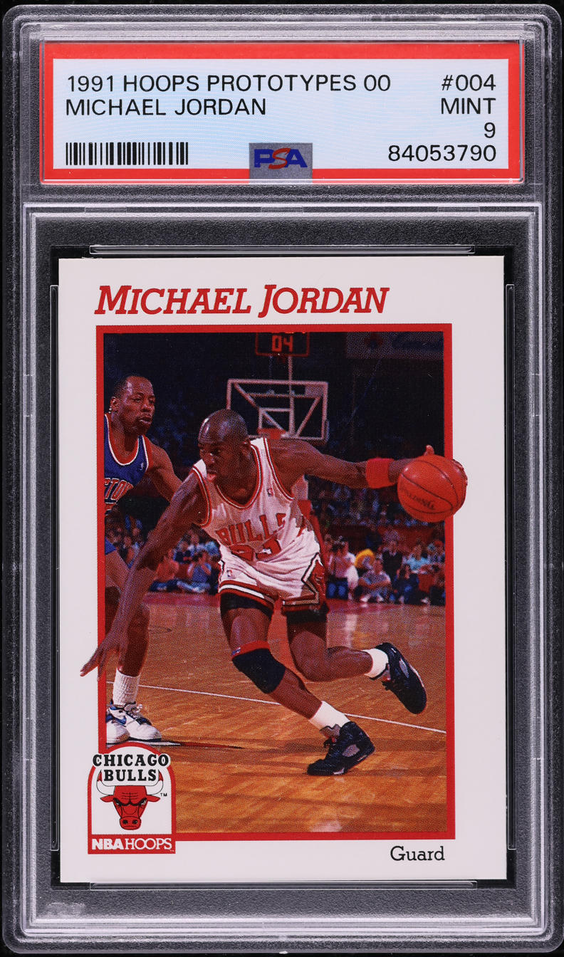 1991 Hoops Prototype 00 Michael Jordan #004 PSA 9 MINT