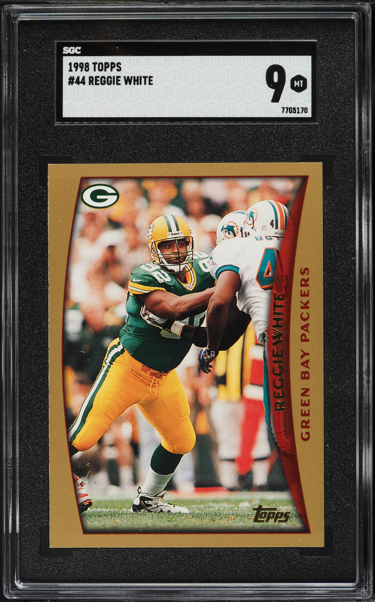 1998 Topps Football Reggie White #44 SGC 9 MINT