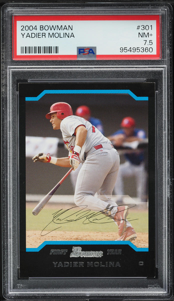 2004 Bowman Yadier Molina ROOKIE #301 PSA 7.5 NRMT+