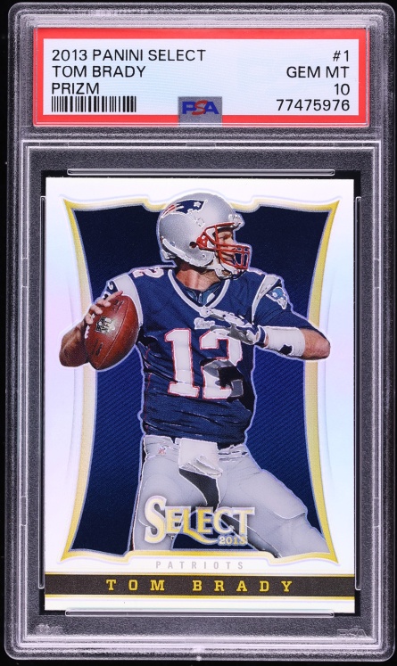 2013 Select Silver Prizm Tom Brady #1 PSA 10 GEM MINT - Photo 1