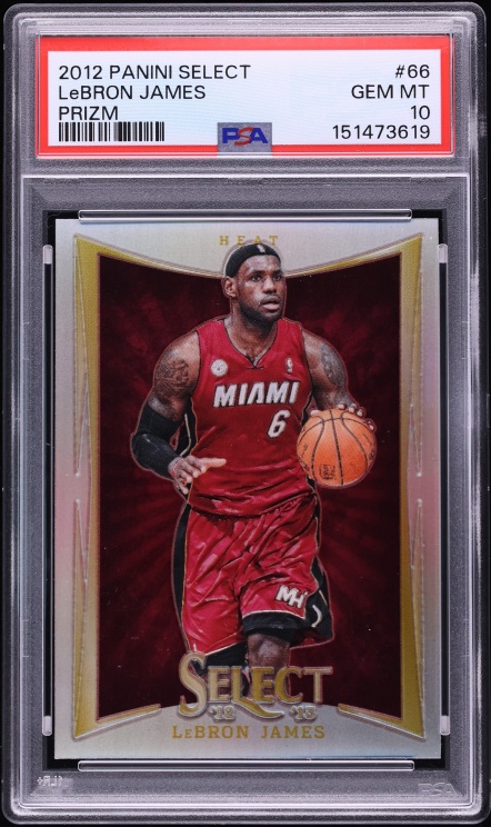 2012 Select Prizm LeBron James #66 PSA 10 GEM MINT - Photo 1