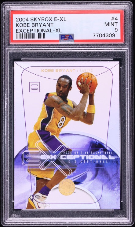 2004 Skybox E-XL Exceptional XL Kobe Bryant #4 PSA 9 MINT - Photo 1