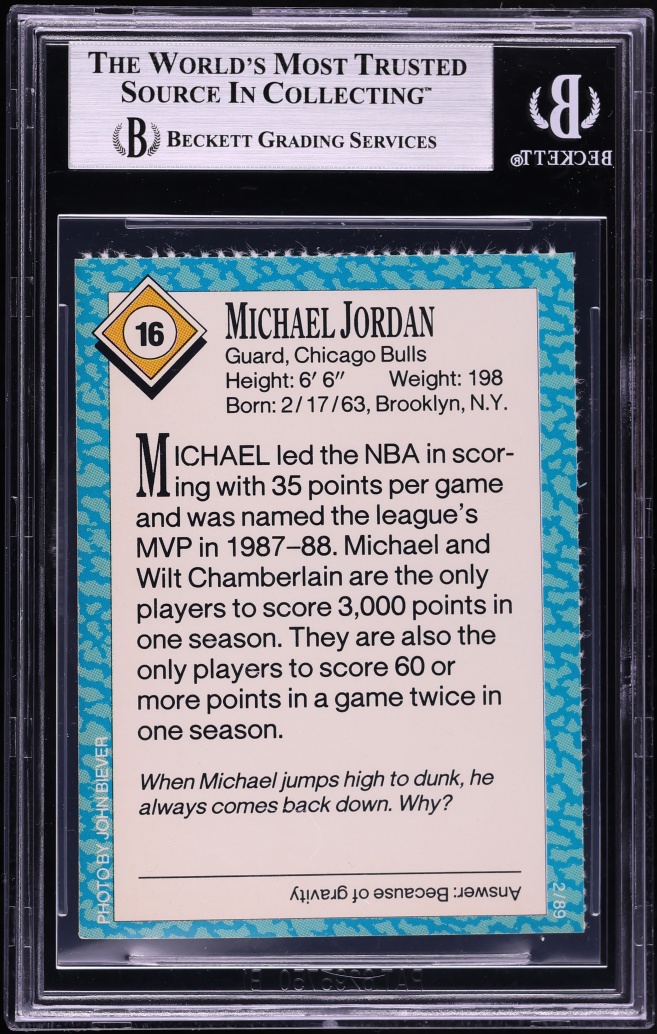 1989 Sports Illustrated For Kids Michael Jordan #16 BGS 6.5 EXMT+