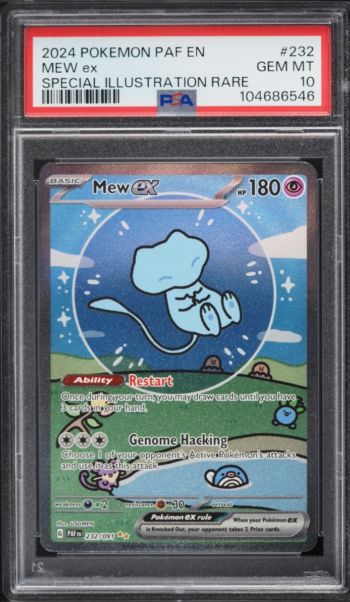 2024 Pokemon Scarlet & Violet Paldean Fates SIR Mew Ex #232 PSA 10 GEM MINT