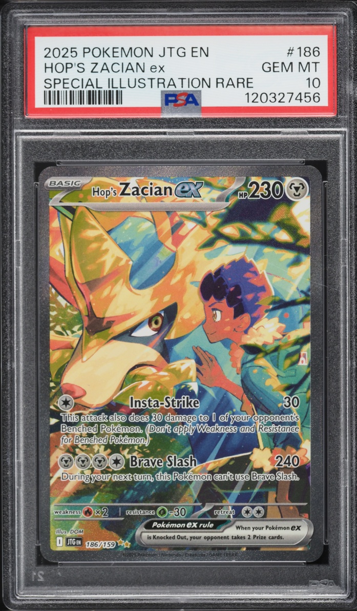 2025 Pokemon Scarlet & Violet Journey Together SIR Hop's Zacian ex #186 PSA 10 GEM MINT