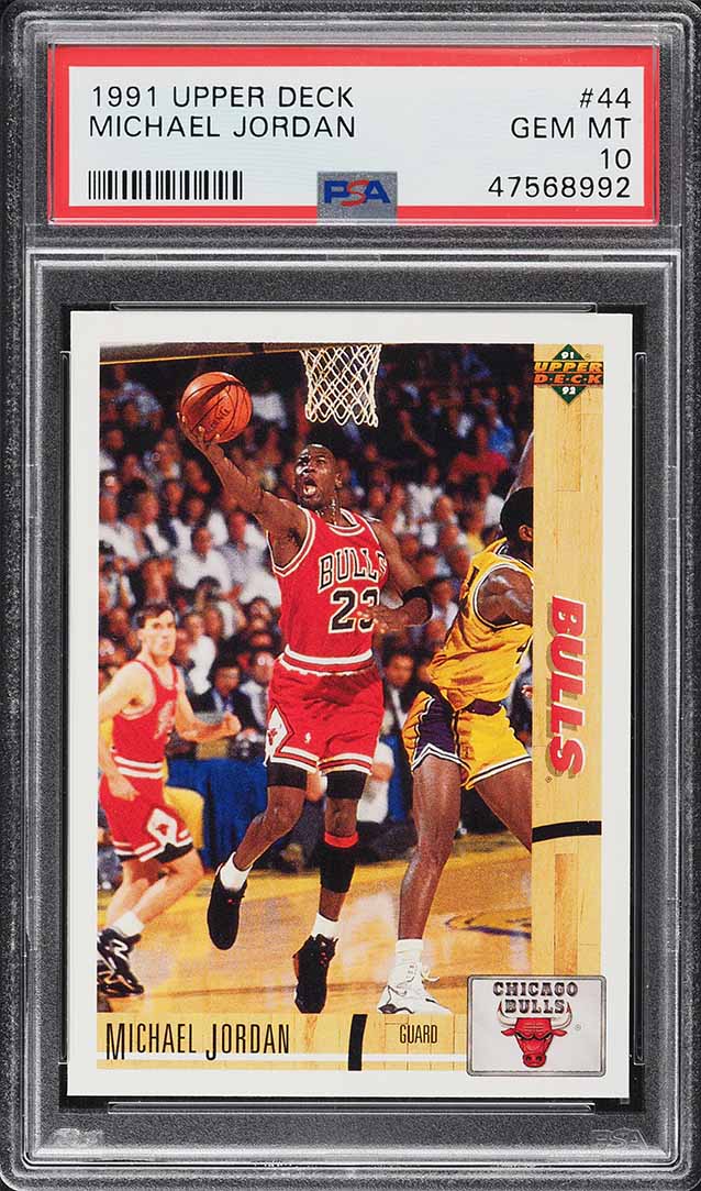 1991 Upper Deck Basketball Michael Jordan #44 PSA 10 GEM MINT