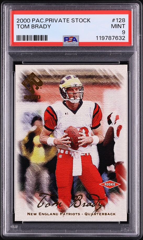 2000 Pacific Private Stock Tom Brady ROOKIE /278 #128 PSA 9 MINT