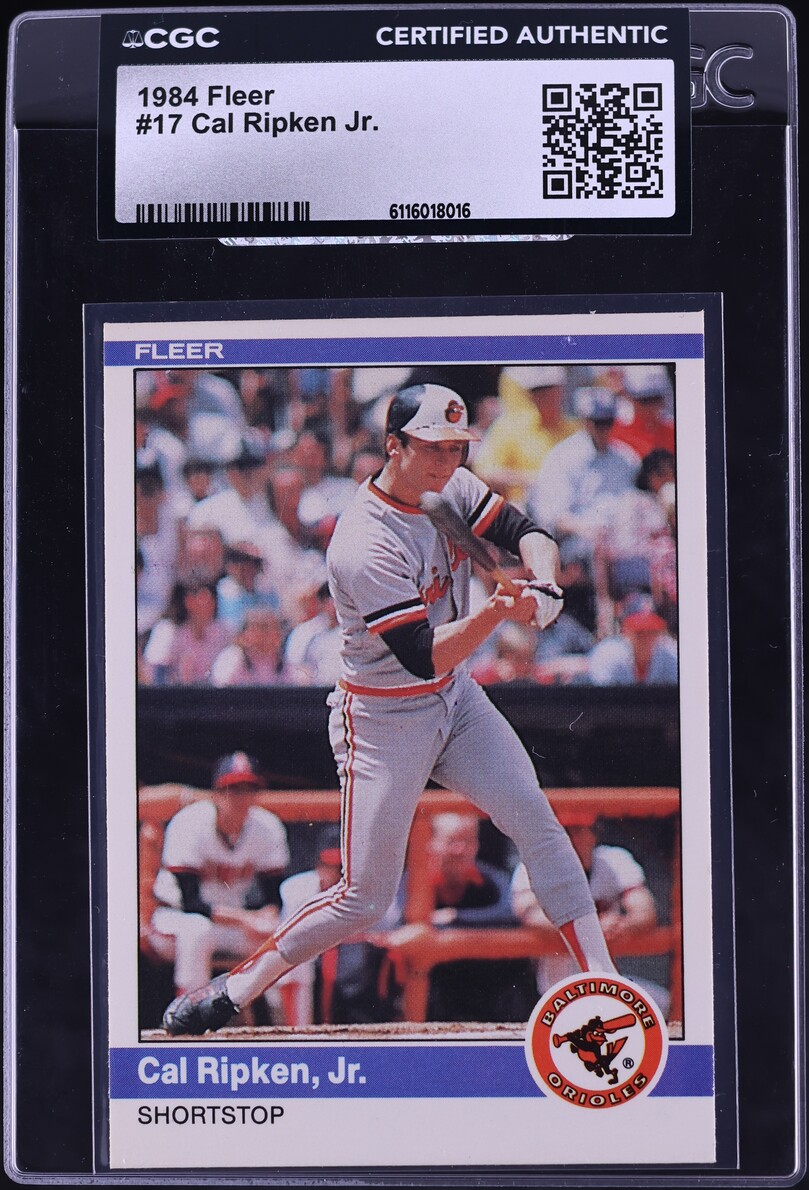 1984 Fleer Cal Ripken Jr. #17 CGC AUTH