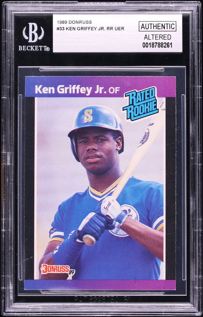 1989 Donruss Ken Griffey Jr. ROOKIE #33 BGS AUTH