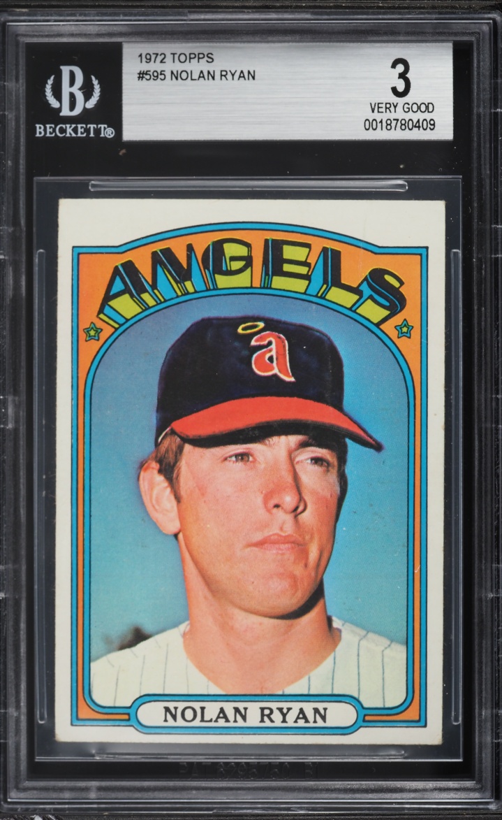 1972 Topps Nolan Ryan #595 BGS 3 VG