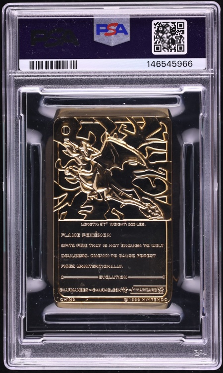 1999 Pokemon Burger King Gold Card Charizard PSA 9 MINT