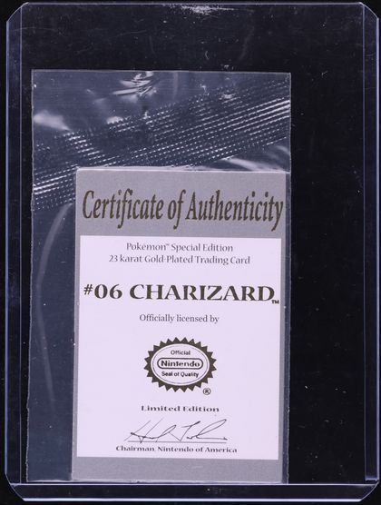 1999 Pokemon Burger King Gold Card Charizard PSA 9 MINT