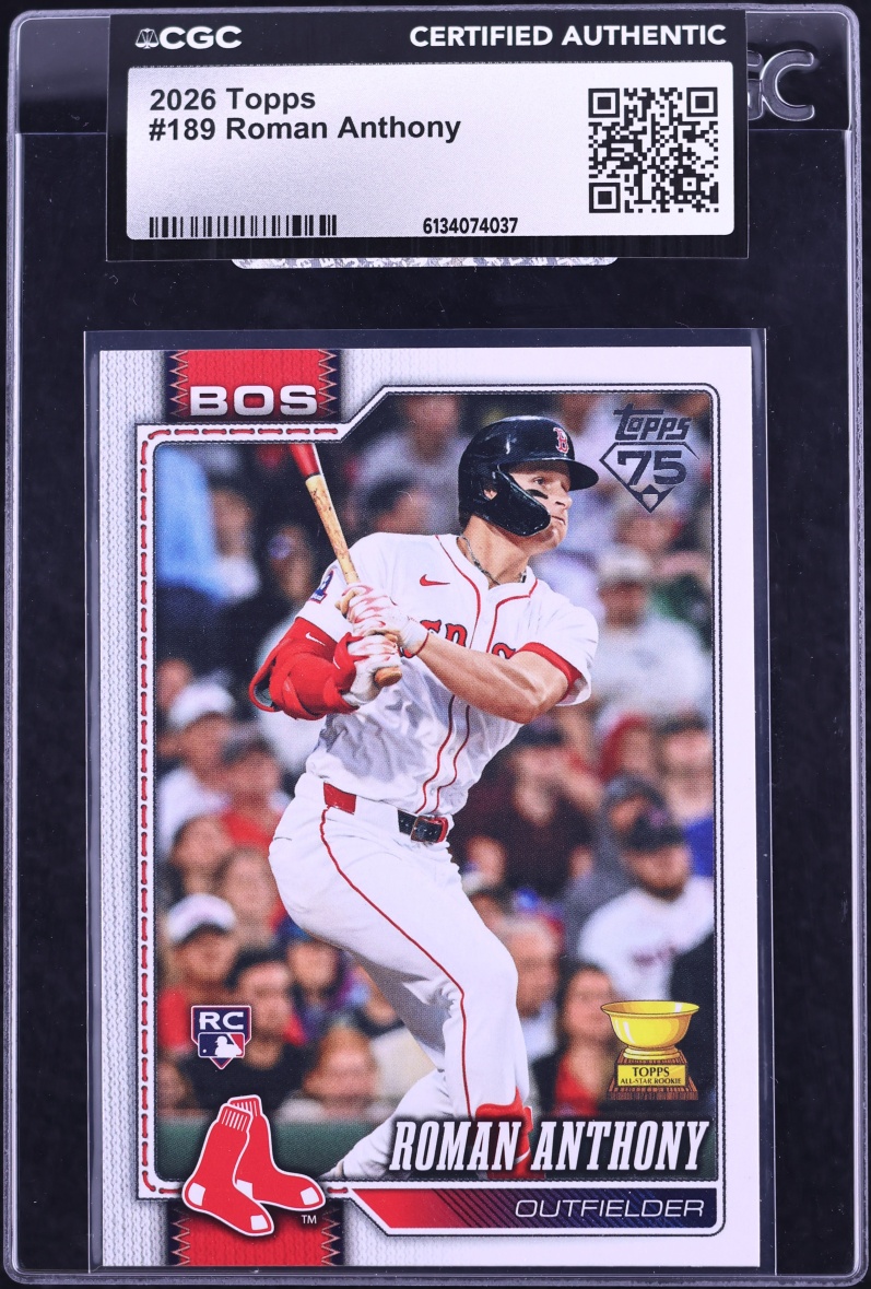 2026 Topps Roman Anthony ROOKIE #189 CGC AUTH