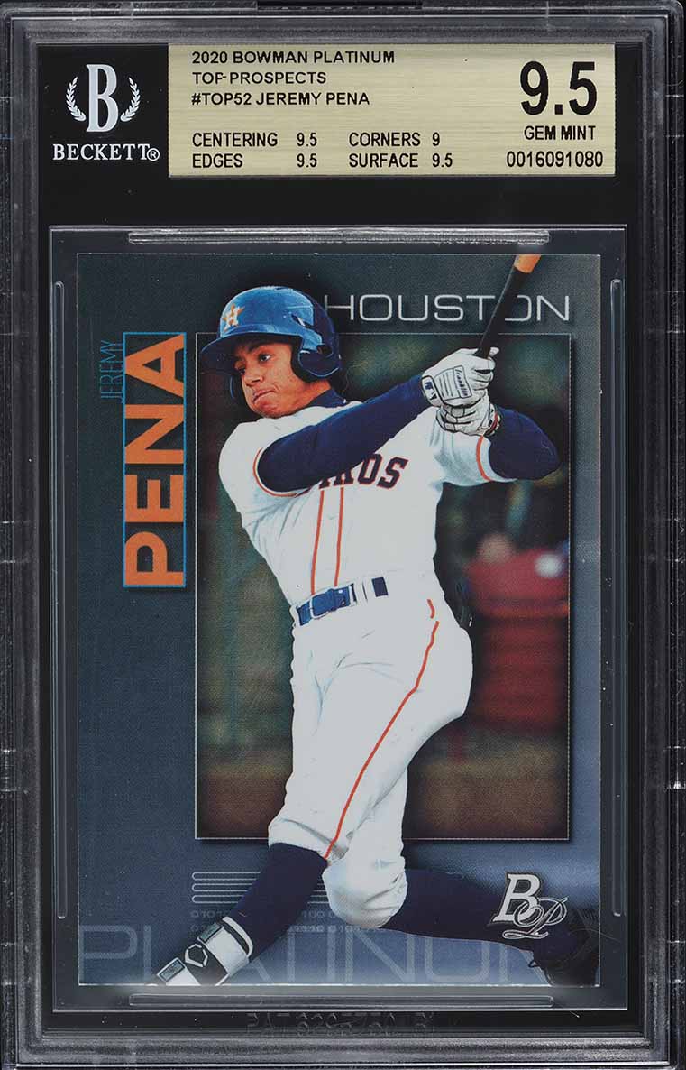 2022 Topps Update Gold Foil Jeremy Pena ROOKIE #US253 PSA 9 MINT