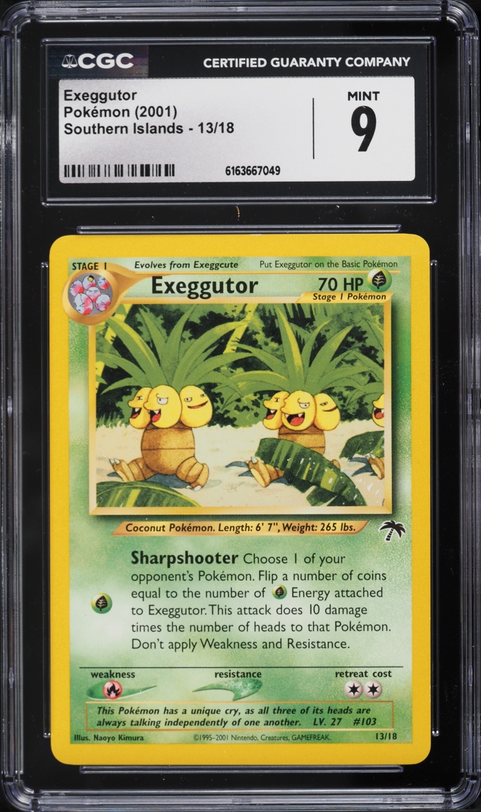 2001 Pokemon Southern Islands Exeggutor #13 CGC 9 MINT