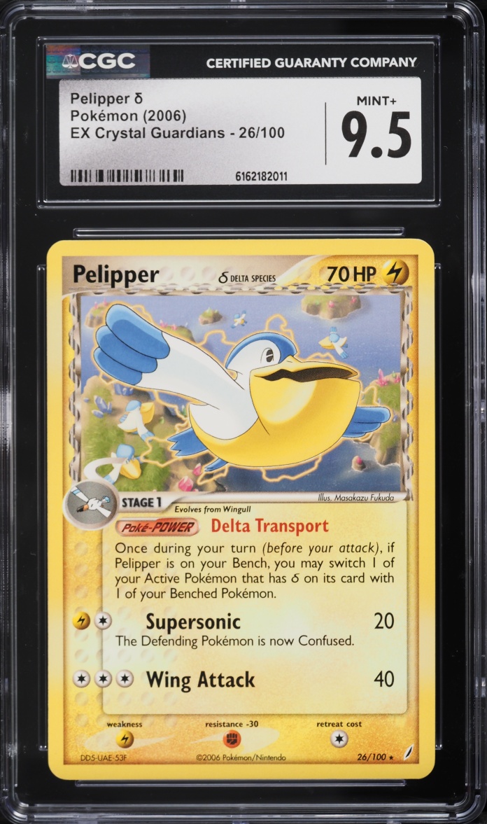 2006 Pokemon EX Crystal Guardians Pelipper #26 CGC 9.5 MINT+