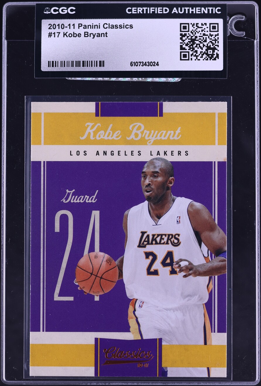 2010 Panini Classics Kobe Bryant #17 CGC AUTH