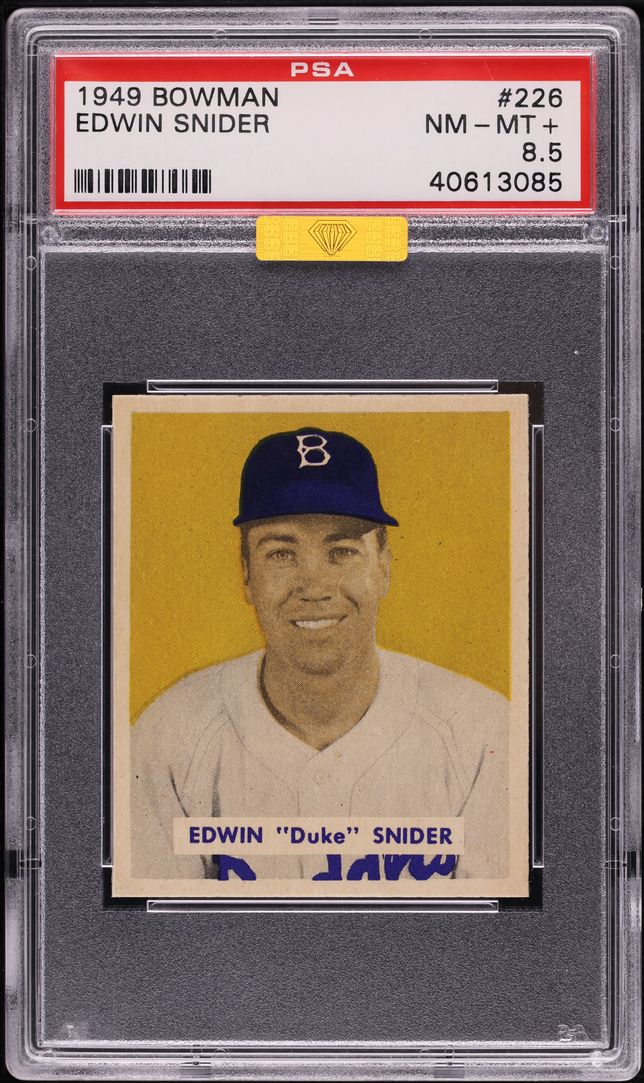 1949 Bowman Duke Snider ROOKIE #226 MBA PSA 8.5 NM-MT+ on Fanatics Collect