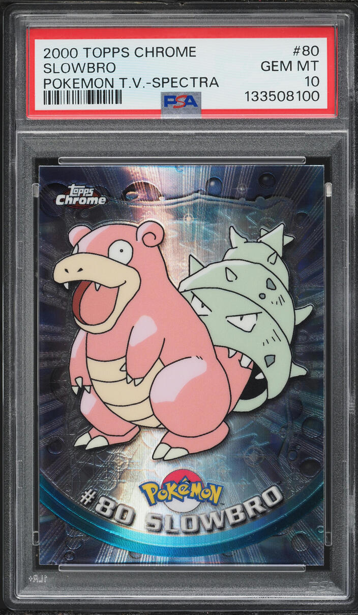 2000 Topps Chrome Pokemon Series 2 Spectra Slowbro #80 PSA 10 GEM MINT