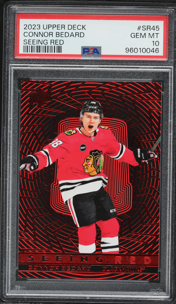 2023 Upper Deck Seeing Red Connor Bedard ROOKIE #SR45 PSA 10 GEM MINT