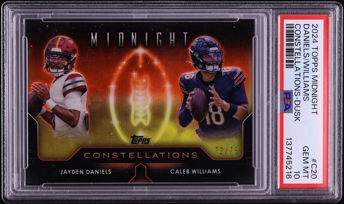2024 Topps Midnight Constellations Dusk Daniels Williams /75 #C20 PSA 10 GEM MINT