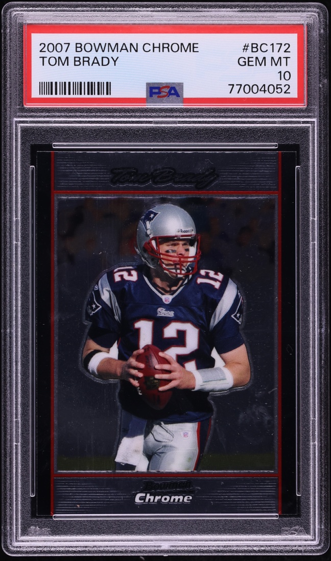 2007 Bowman Chrome Tom Brady #BC172 PSA 10 GEM MINT