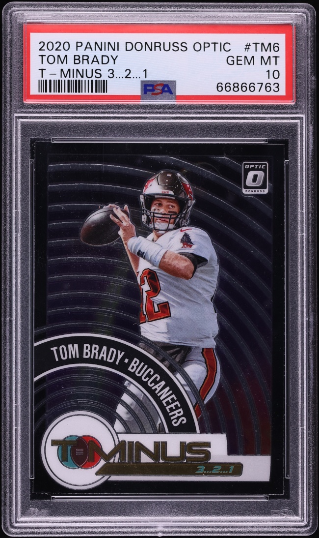 2020 Donruss Optic T-Minus 3 2 1 Tom Brady #TM6 PSA 10 GEM MINT