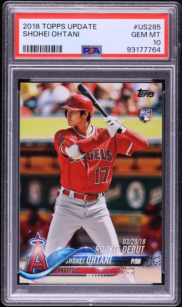 2018 Topps Update Shohei Ohtani ROOKIE #US285 PSA 10 GEM MINT