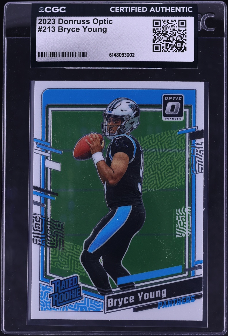 2023 Donruss Optic Bryce Young ROOKIE #213 CGC AUTH