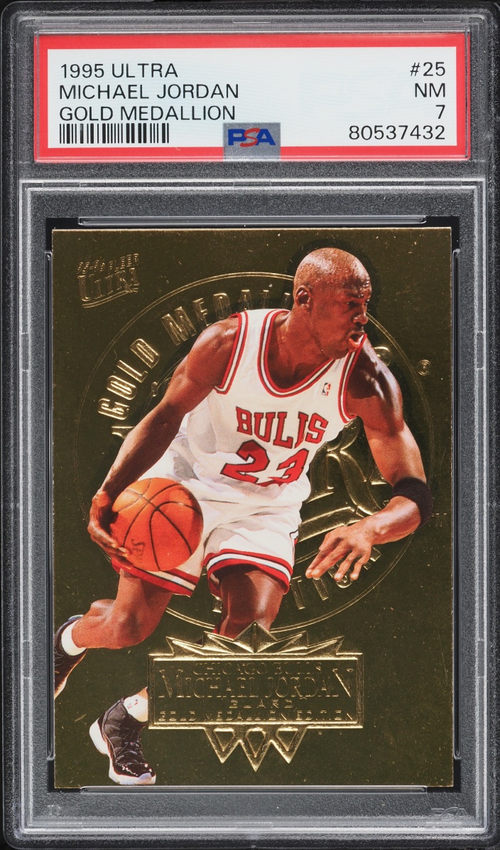 1995 Ultra Gold Medallion Michael Jordan #25 PSA 7 NRMT