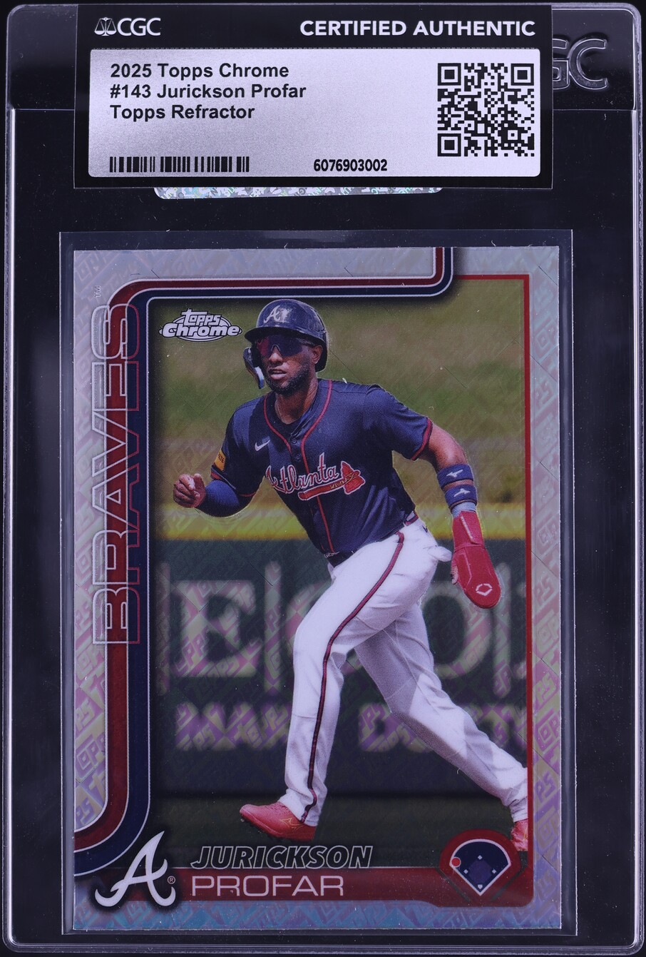 2025 Topps Chrome Logo Refractor Jurickson Profar #143 CGC AUTH on ...