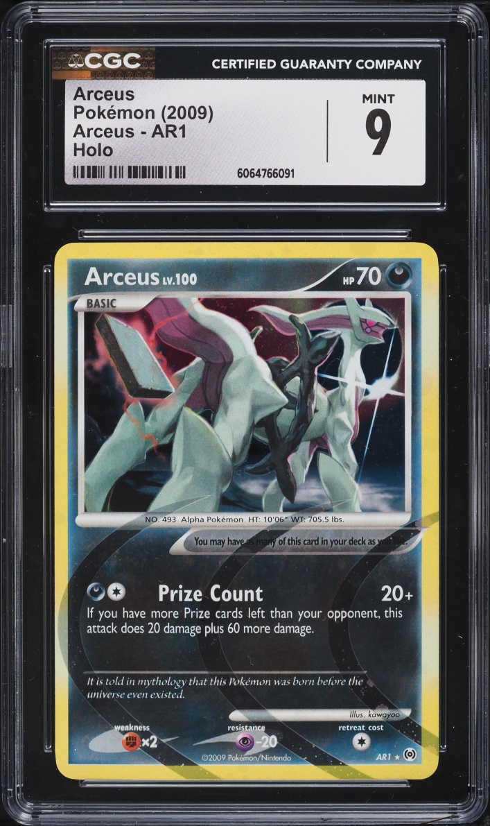 2009 Pokemon Platinum Holo Arceus #AR1 CGC 9 MINT