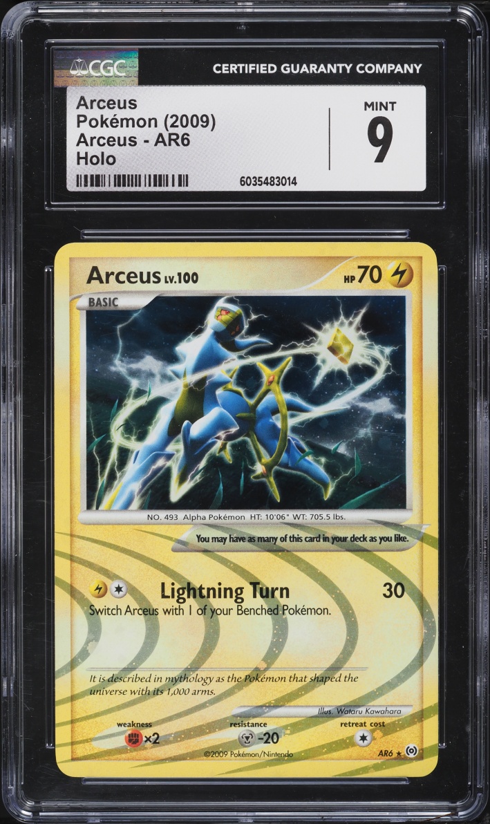 2009 Pokemon Platinum Holo Arceus #AR6 CGC 9 MINT