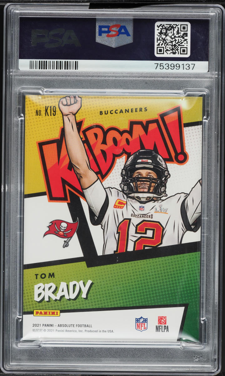 2021 Absolute Kaboom! Tom Brady #K19 PSA 9 MINT