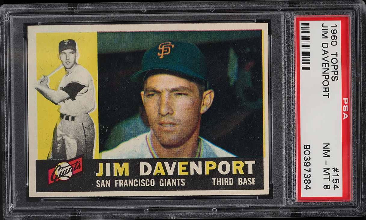 1960 Topps Jim Davenport #154 PSA 8 NM-MT