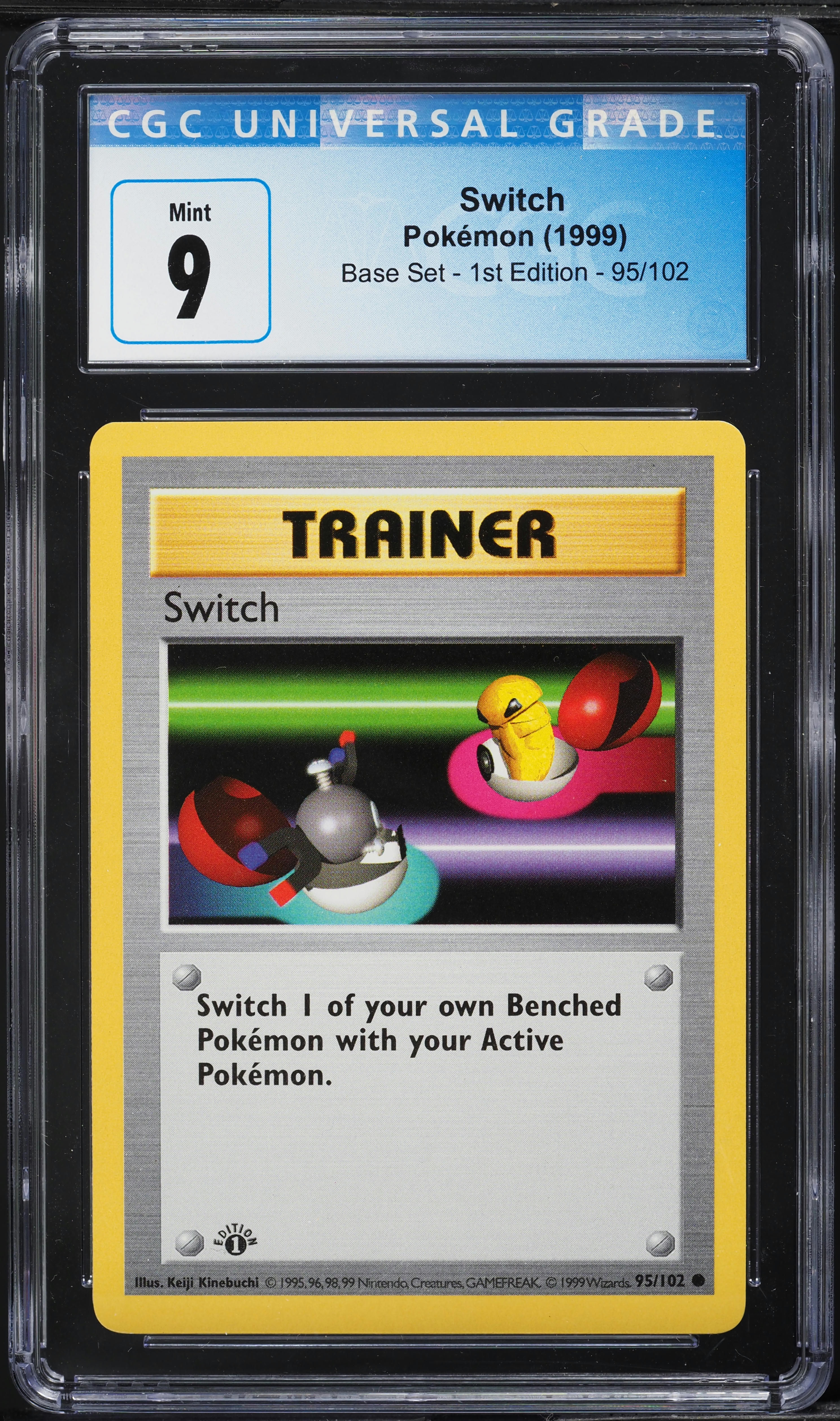1999 Pokemon Base Set Shadowless 1st Edition Switch #95 CGC 9 MINT