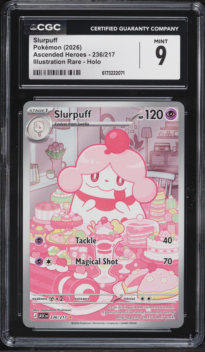 2026 Pokemon Mega Evolution Ascended Heroes IR Slurpuff #236 CGC 9 MINT