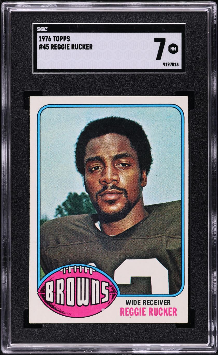 1976 Topps Football Reggie Rucker #45 SGC 7 NRMT