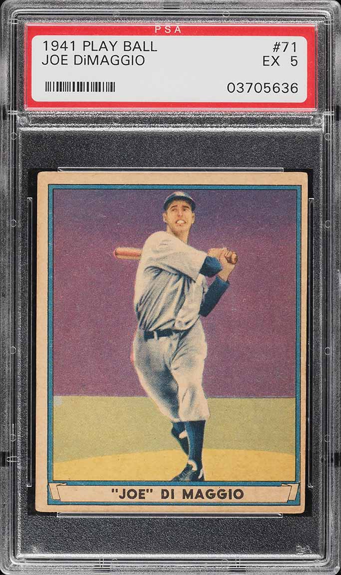 1941 Play Ball Joe DiMaggio #71 PSA 5 EX