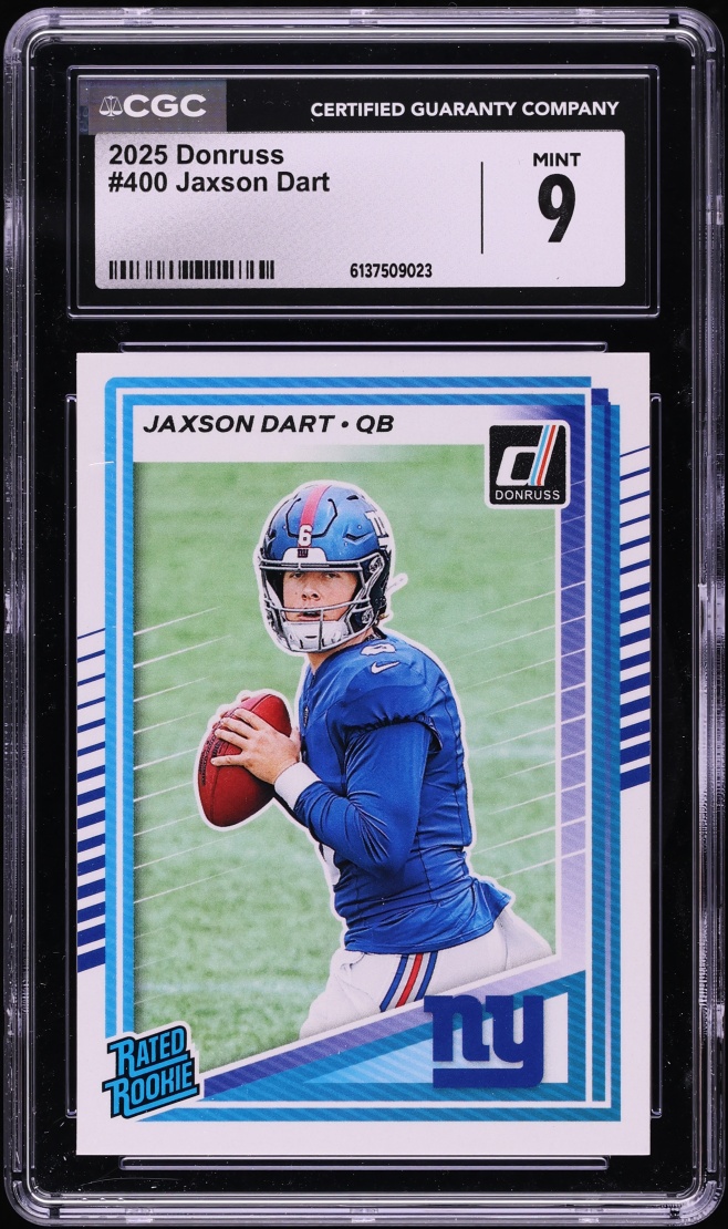2025 Donruss Football Jaxson Dart ROOKIE #400 CGC 9 MINT