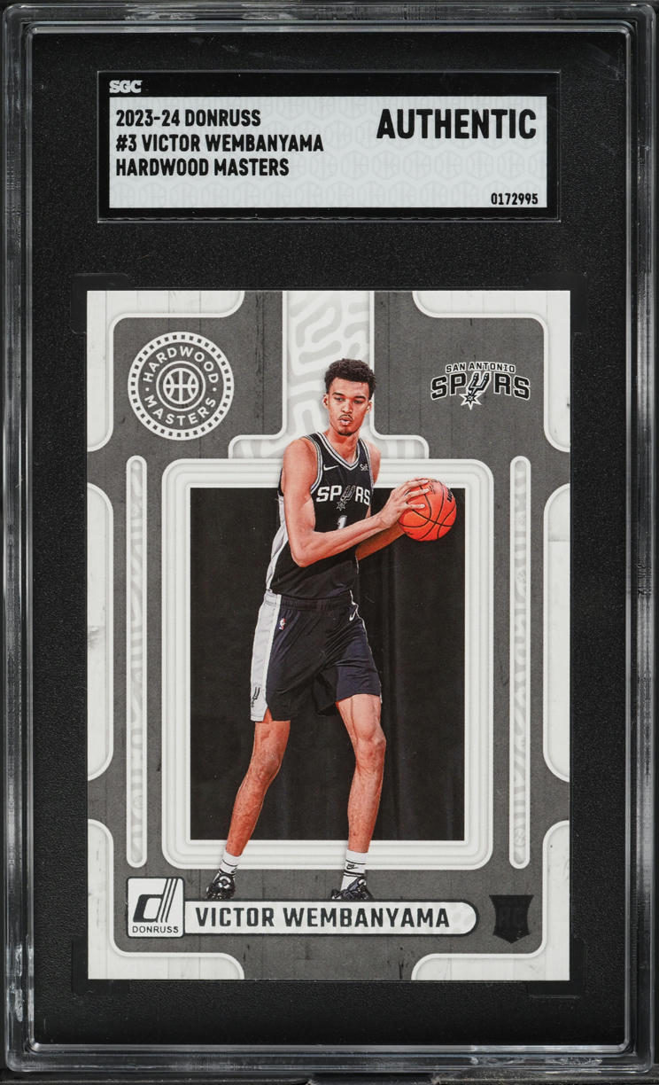 2023 Donruss Hardwood Masters Victor Wembanyama ROOKIE #3 SGC AUTH