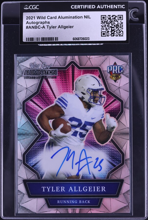 2021 Wild Card Alumination NIL Orange Tyler Shough ROOKIE /50