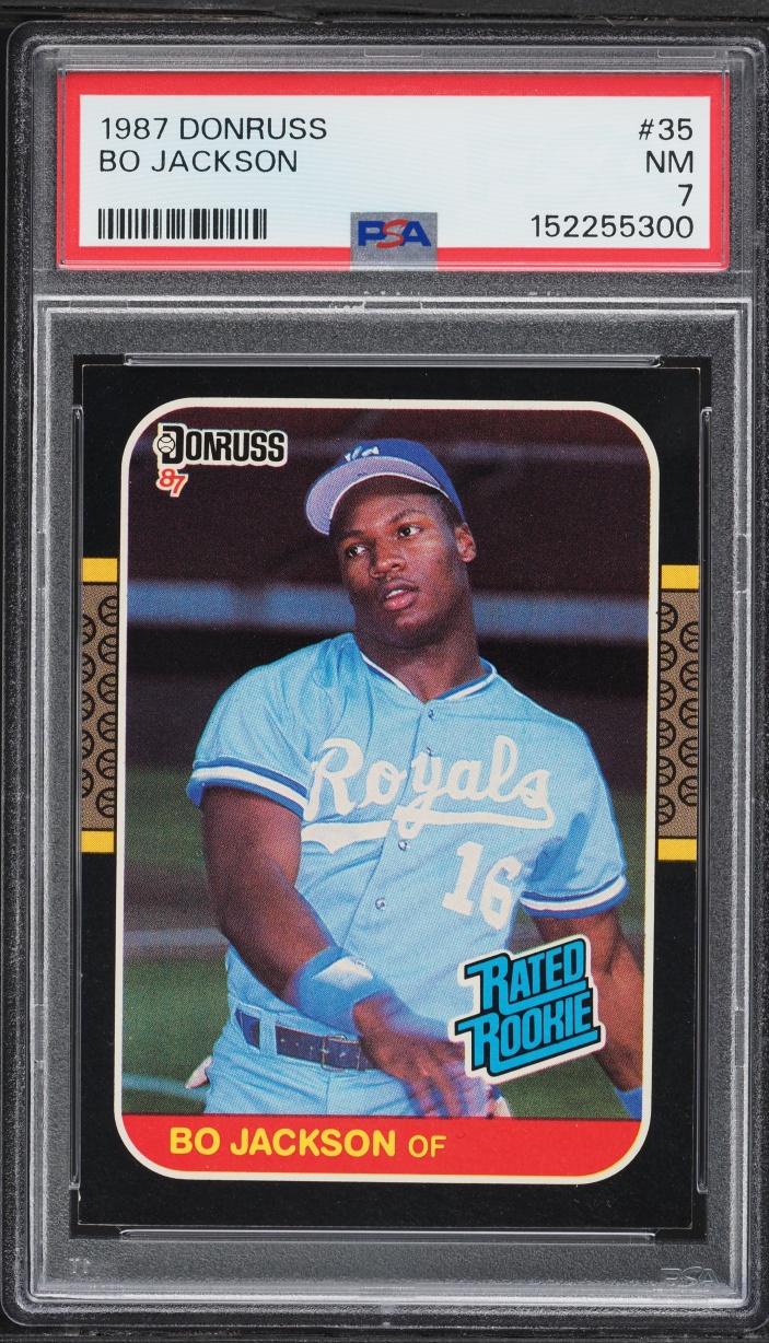 1987 Donruss Bo Jackson ROOKIE #35 PSA 7 NRMT