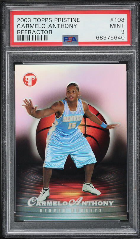 2003 Upper Deck Exclusives Carmelo Anthony ROOKIE #3 PSA 10 GEM