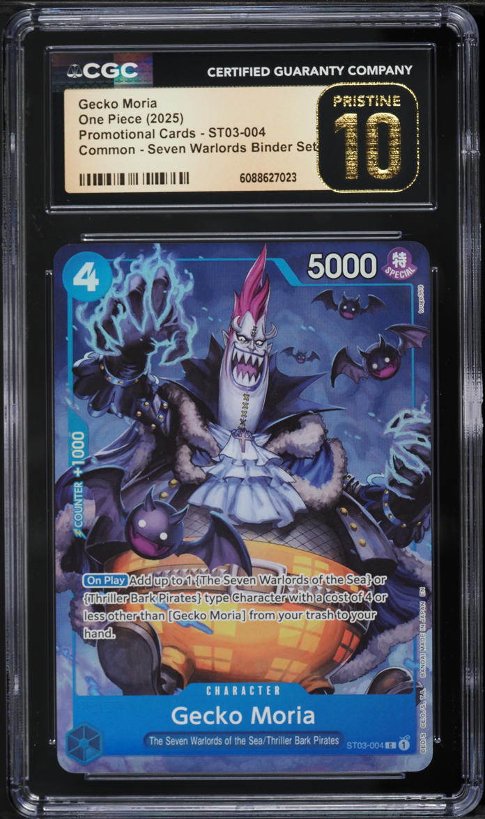 2025 One Piece Promo Seven Warlords Binder Set Gecko Moria #ST03-004 ...
